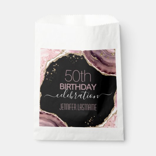 第50回バースデーパーティーストーンと金ゴールド優先バッグ フェイバーバッグ (正面)