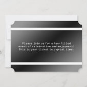 第50回バースデーパーティーチケット型 招待状 (裏面)