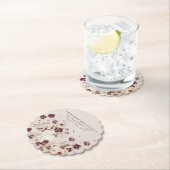 第50回バースデーパーティーパンプキンワイルドフラワーカスタム ペーパーコースター (インサイチュ)