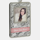 第50回バースデーパーティーパーソナライズされたプレゼント シルバープレートフレームオーナメント (右)