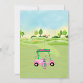 第50回バースデーパーティーレディーゴルファーテーマ招待状 招待状 (裏面)