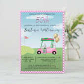 第50回バースデーパーティーレディーゴルファーテーマ招待状 招待状 (スタンド正面)