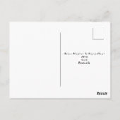 第50回バースデーパーティー写真コラージュ白黒 ポストカード (裏面)