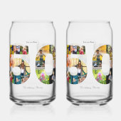 第50回バースデーパーティー写真コラージュ ガラス缶 (裏面)