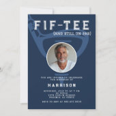 第50回バースデーパーティー写真モダンゴルフ海軍 招待状 (正面)