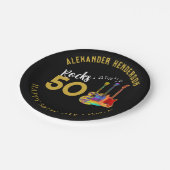 第50回バースデーパーティー名ギターズロック50 ペーパープレート (アングル)