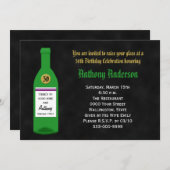 第50回バースデーパーティー招聘シャルボード 招待状 (正面/裏面)