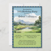 第50回バースデーパーティー男子ゴルフテーマパーティー 招待状 (正面)