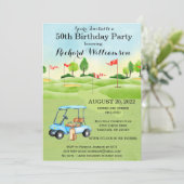 第50回バースデーパーティー男子ゴルフテーマパーティー 招待状 (スタンド正面)