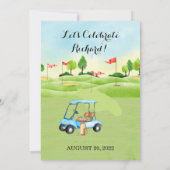 第50回バースデーパーティー男子ゴルフテーマパーティー 招待状 (裏面)