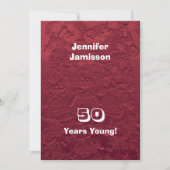 第50回バースデーパーティー赤いぼろの人形の名前、 招待状 (正面)