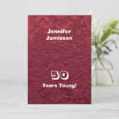 第50回バースデーパーティー赤いぼろの人形の名前、 招待状 (スタンド正面)