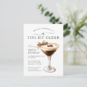 第50回バースデーパーティーEspresso Martini Bow Beans インビテーションポストカード (スタンド正面)