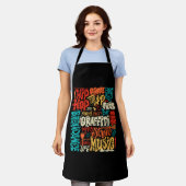 第50回ヒップホップグラフィティカセットヴィンテージR エプロン (着用した状態)