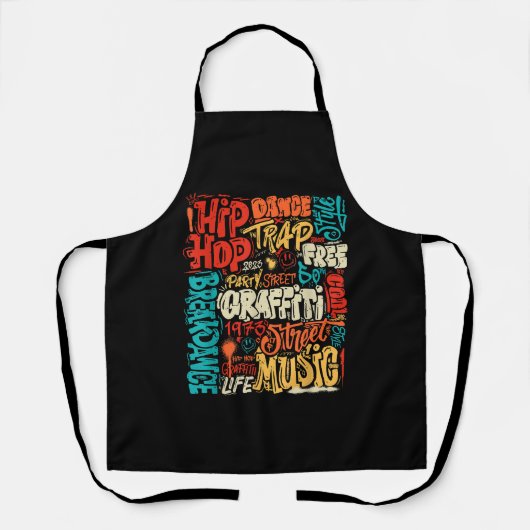 第50回ヒップホップグラフィティカセットヴィンテージR エプロン (正面)