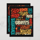 第50回ヒップホップグラフィティカセットヴィンテージR エンクロージャーカード (正面/裏面)