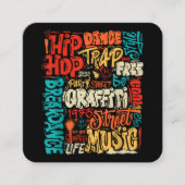 第50回ヒップホップグラフィティカセットヴィンテージR スクエア名刺 (正面)