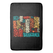 第50回ヒップホップグラフィティカセットヴィンテージR バスマット (正面縦)