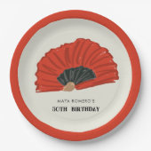 第50回フラメンコファン誕生日パーティー ペーパープレート (正面)