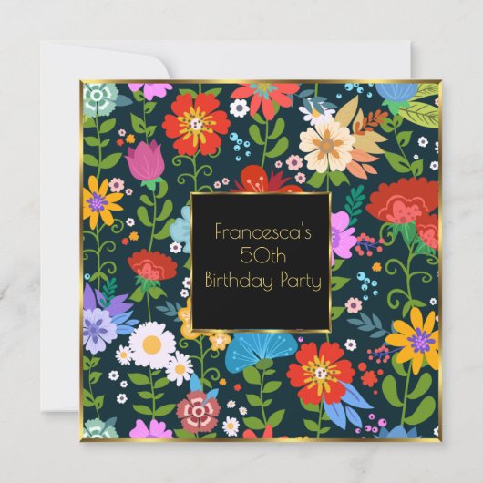 第50回フローラカラフルガーデンバースデーパーティー 招待状 (裏面)