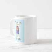 第50回マラソンおめでとう コーヒーマグカップ (正面左)