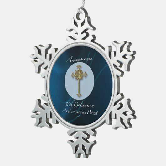 第50回出家授与年記念 スノーフレークピューターオーナメント (右)