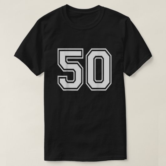 第50回大学スポーツチームジャージー50誕生日 Tシャツ (デザイン正面)