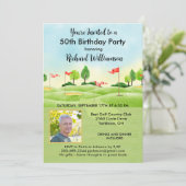 第50回男子バースデーパーティー写真ゴルフ 招待状 (スタンド正面)