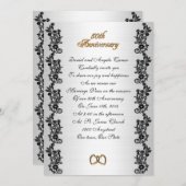 第50回発願ブラック縁ど 招待状 (正面/裏面)