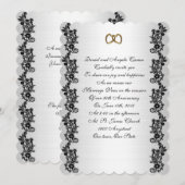 第50回発願ブラック縁ど 招待状 (正面/裏面)