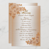 第50回発願リニューアル招待状バラ 招待状 (正面/裏面)