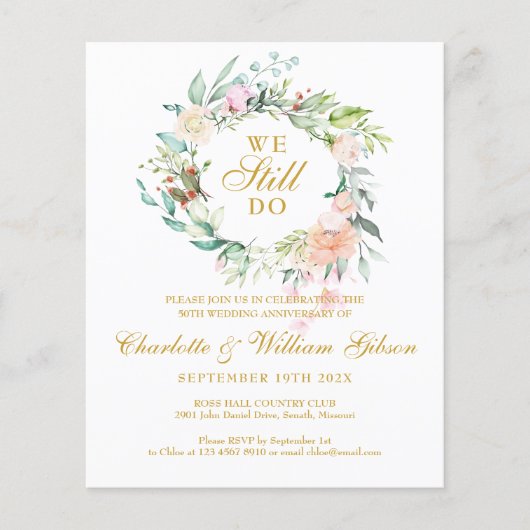 第50回発願リニューアル招待状 (正面)