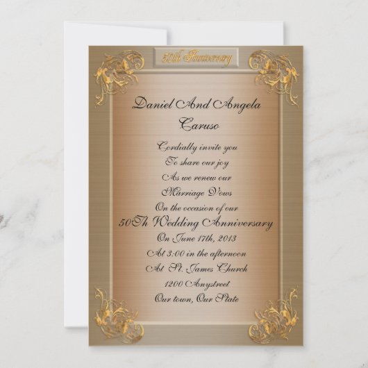 第50回発願リニューアル招待状 招待状 (正面)