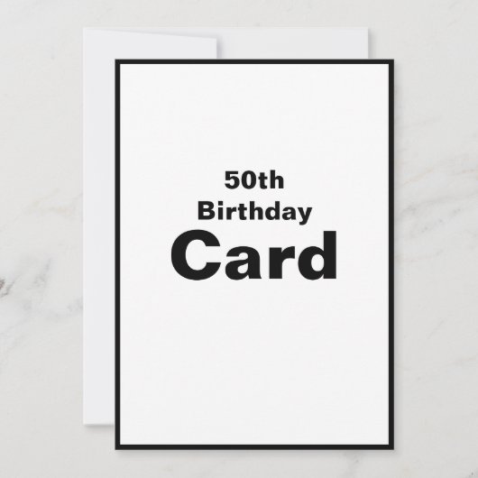 第50回第50回第50回第5-0誕生日カード カード (正面)