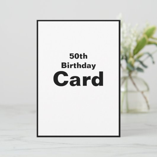 第50回第50回第50回第5-0誕生日カード カード (スタンド正面)