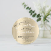 第50回第70回誕生日紙吹雪金ゴールド 招待状 (スタンド正面)