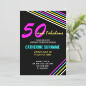 第50回素晴らしい誕生日パーティーお祝い 招待状 (スタンド正面)