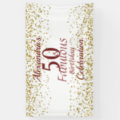 第50回素晴らしい 横断幕 (縦)