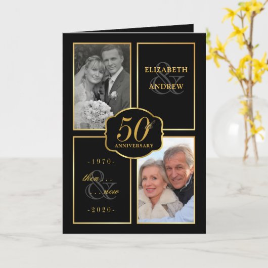 第50回結婚記念日更新パーティー招待状 カード (黄色い花)