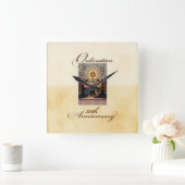 第50回聖霊祭壇の天使 スクエア壁時計 (ホーム)