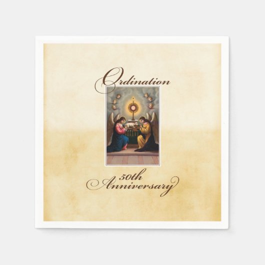 第50回聖霊祭壇の天使 スタンダードカクテルナプキン (正面)