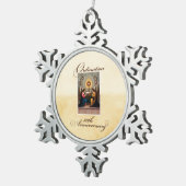 第50回聖霊祭壇の天使 スノーフレークピューターオーナメント (右)