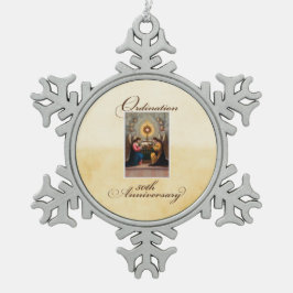 第50回聖霊祭壇の天使 スノーフレークピューターオーナメント