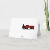 第50回蒸パーソナライズされた気列車バースデーカード カード (裏面)