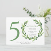 第50回誕生パーティーグリーンリーフリース 招待状 (スタンド正面)