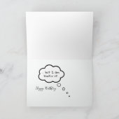 第50回誕生日のルースターユーモア カード (内部)