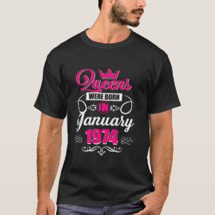 第50回誕生日クイーンズは1974生まれ年1月に開催された Tシャツ