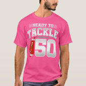 第50回誕生日サッカー誕生日パーティー50回目 Tシャツ (正面)