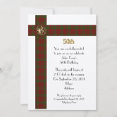 第50回誕生日パフォーマルーティー招待 招待状 (正面)