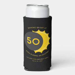 第50回誕生日パーティーと太陽のEclipse 2025 スリム缶クーラー
